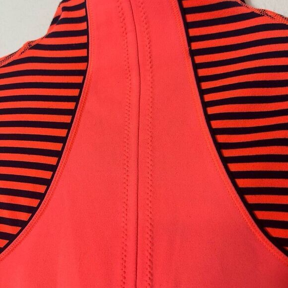 Women's Orange Striped Jacket - Picture 9 of 10
